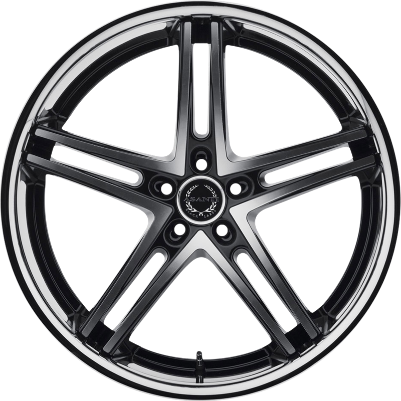 Asanti 20x10 ABL-7 Machined Face w/ Stainless Steel Lip +45mm