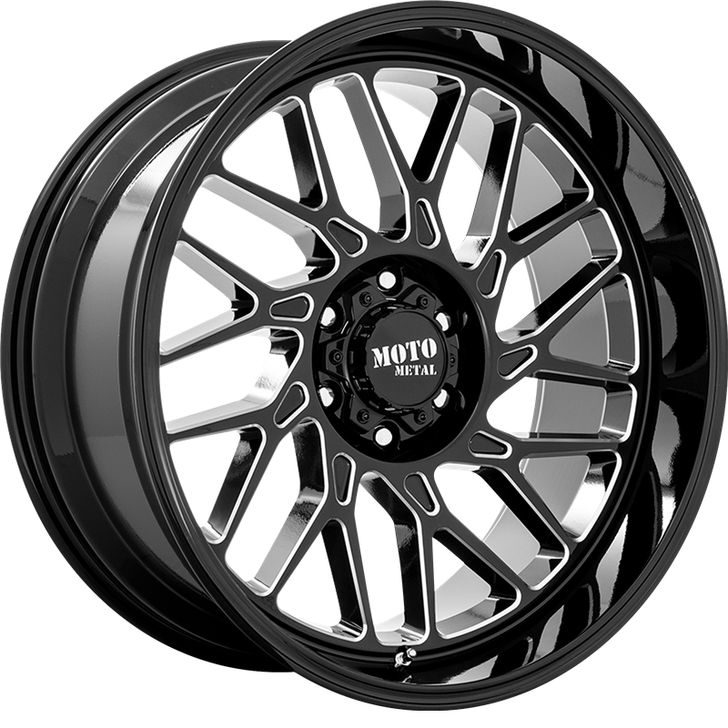 Moto Metal 20x10 MO805 Gloss Black Milled -18mm