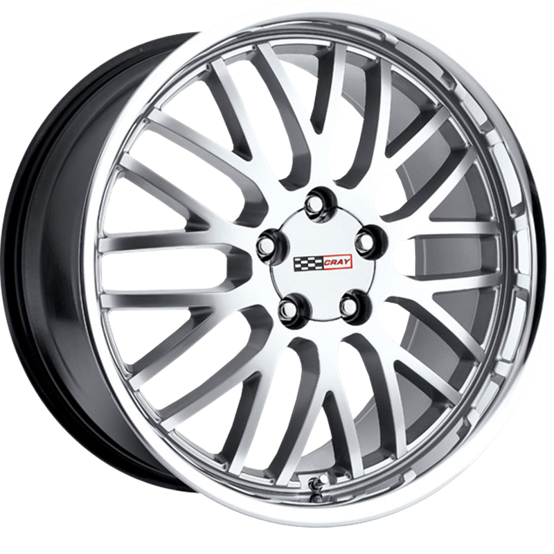 Cray 20x10.5 Manta Hyper Silver w/ Mirror Cut Lip +65mm