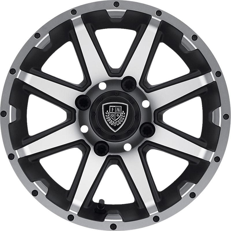 Fairway Alloys 12x6 FA135 Rebel Matte Black Machined -23mm