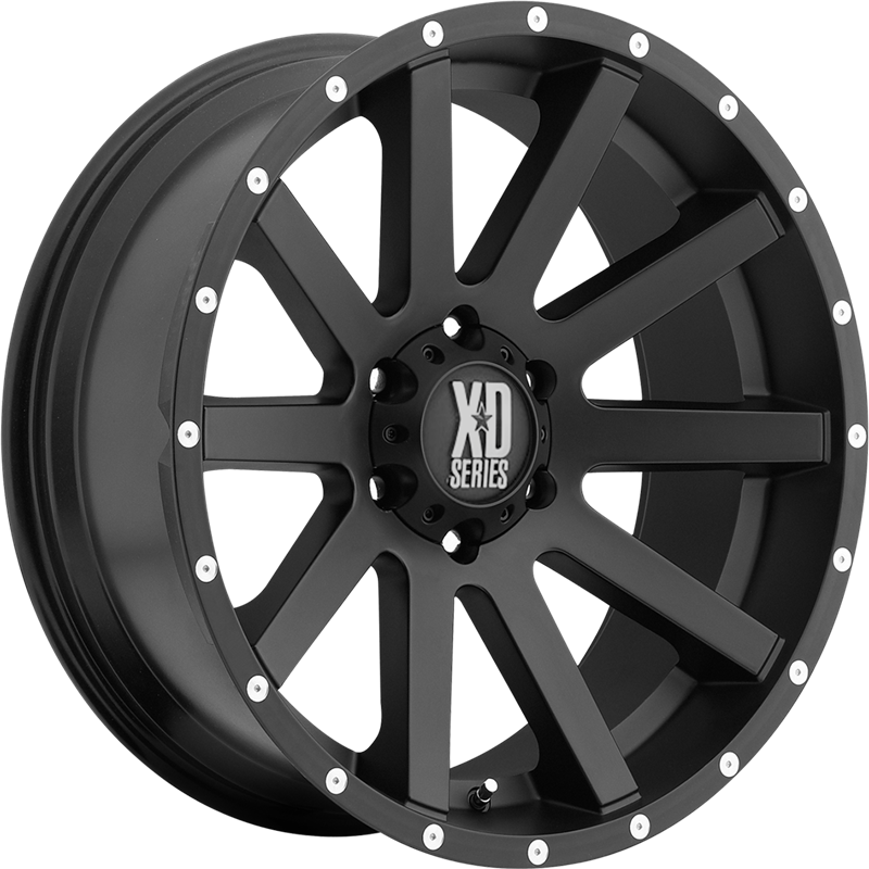 XD 20x10 XD818 Heist Satin Black Milled -24mm