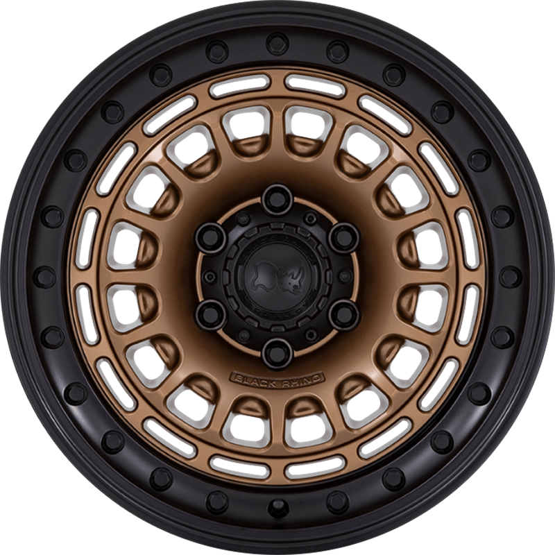 Black Rhino 17x9 BR014 Sahara Matte Bronze w/ Gloss Black Lip +0mm