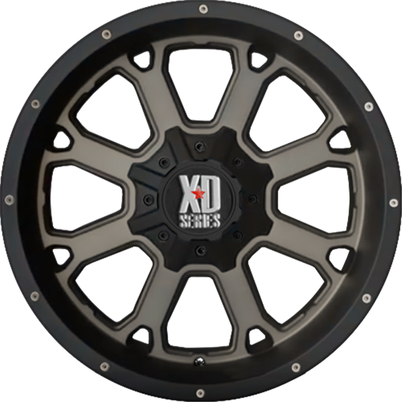 XD 20x9 XD825 Buck 25 Matte Black w/ Dark Tint +30mm