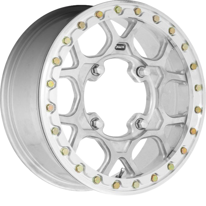 KMC Powersports 15x6 KS433 Mesa Beadlock Raw Machined Forged +38mm