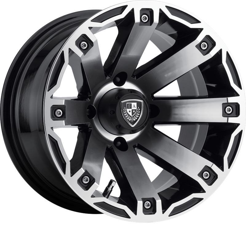 Fairway Alloys 12x7 FA143 Rage Gloss Black Machined -47mm