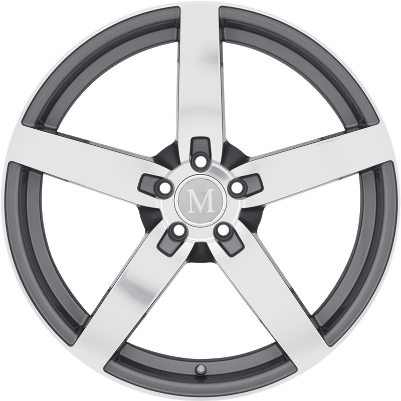 Mandrus 17x9 Arrow Gunmetal w/ Mirror Cut Face +50mm