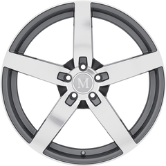 Mandrus 17x9 Arrow Gunmetal w/ Mirror Cut Face +50mm