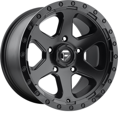 Fuel 18x9 D589 Ripper Matte Black w/ Gloss Black Lip +1mm