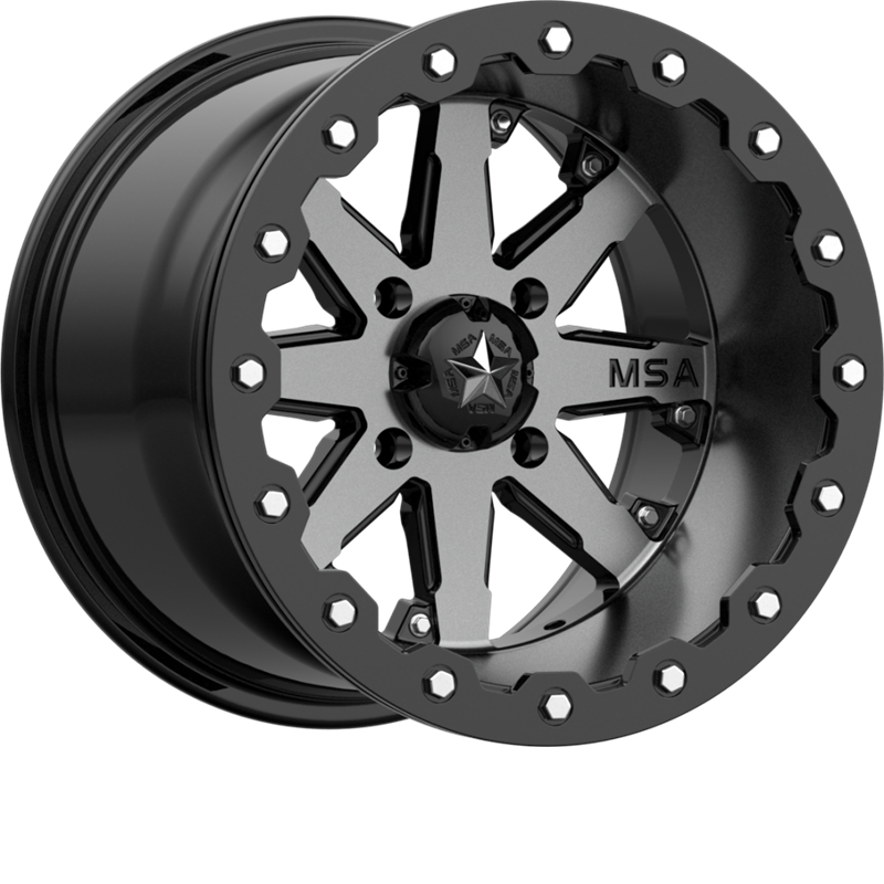MSA Offroad Wheels 14x10 M21 Lok Charcoal Tint -10mm