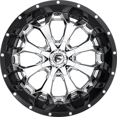 Fuel 20x10 D246 Assault Chrome Face w/ Gloss Black Lip -18mm