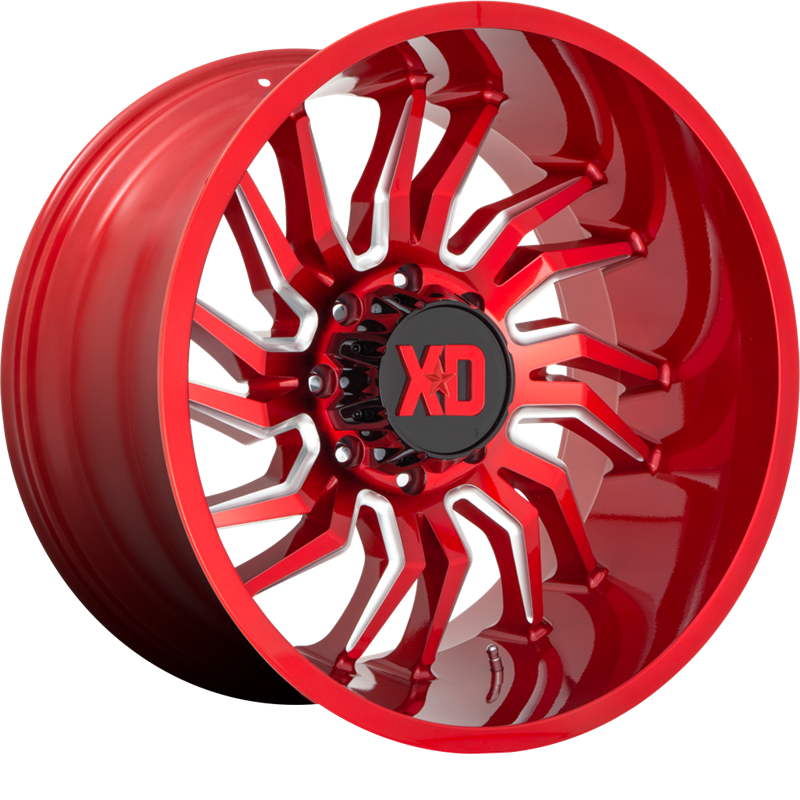 XD 20x10 XD858 Tension Candy Red Milled -18mm