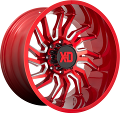 XD 20x10 XD858 Tension Candy Red Milled -18mm