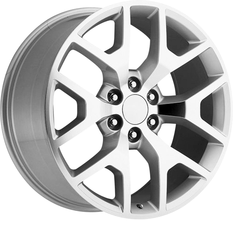 Performance Replicas 20x9 PR169 Silver w/ Machined Spokes +27mm