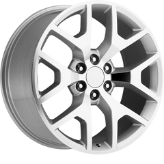 Performance Replicas 20x9 PR169 Silver w/ Machined Spokes +27mm