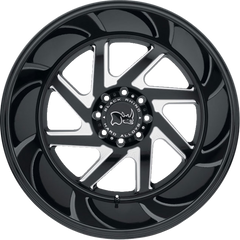 Black Rhino 20x12 Swerve Gloss Black w/ Double Milled Spokes -44mm