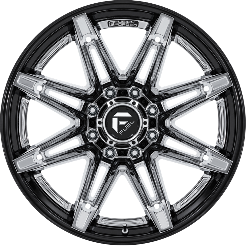 Fuel 20x10 FC401 Brawl Chrome w/ Gloss Black Lip -18mm