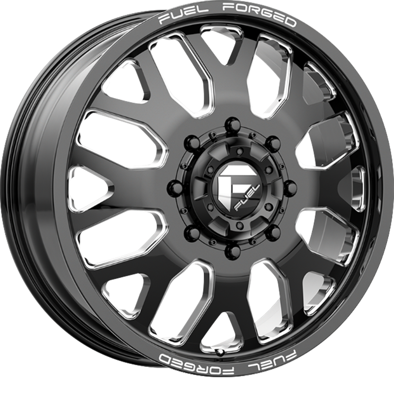 Fuel 20x8.25 DE19 FF19D Gloss Black Milled +105mm