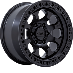 KMC 17x9 KM550 Riot SBL Satin Black -12mm