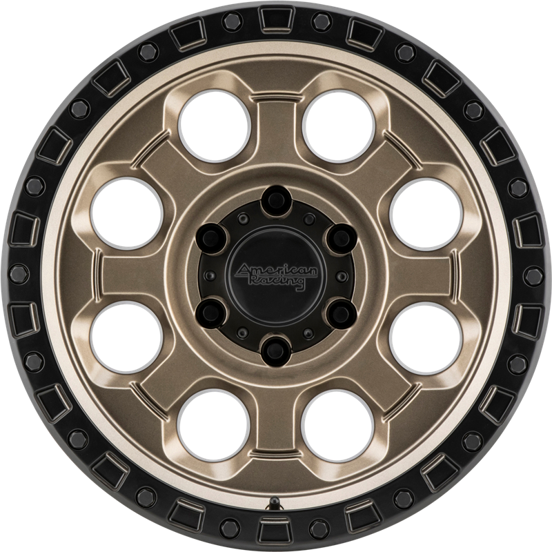 American Racing 18x9 AR201 Matte Bronze w/ Black Lip +40mm