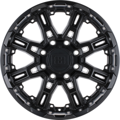 Level 8 17x8.5 Slingshot Matte Black -10mm