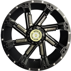 Moto Metal 20x12 MO979 Buckshot Satin Black w/ Gunmetal Inserts -44mm