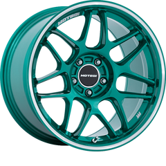 Motegi Racing 18x10.5 MR158 Tsubaki Hokkaido Green w/ Machined Lip +35mm