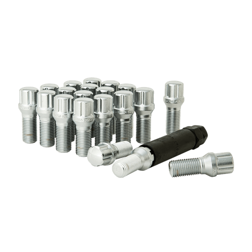 Gorilla Automotive Chrome 5-Lug 14-1.50 Spline Bolt WIK 27MM