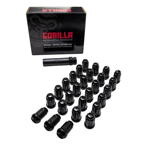 Gorilla Automotive 27-PACK 12-1.50 SPLINE WIK BRNCO BLK GOR