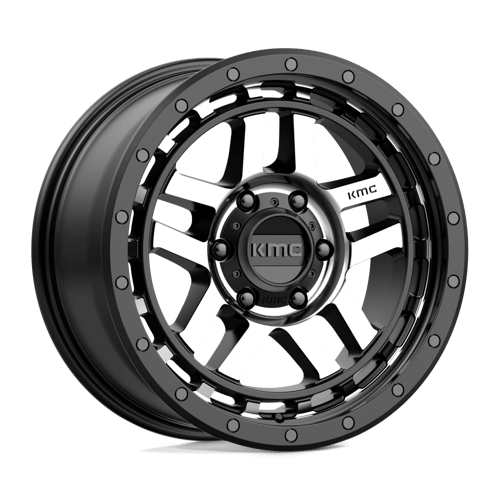 KMC 18x8 540 SATIN BLACK MACHINED +18mm