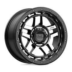 KMC 18x8 540 SATIN BLACK MACHINED +18mm