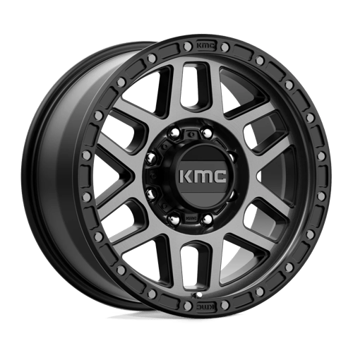 KMC 18x9 544 SATIN BLACK W/ GRAY TINT +18mm