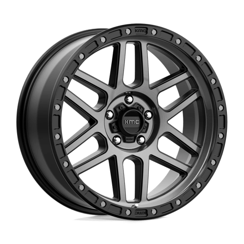 KMC 17x9 544 SATIN BLACK W/ GRAY TINT +-12mm