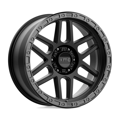 KMC 20x9 544 SATIN BLACK W/ GLOSS BLACK LIP +00mm
