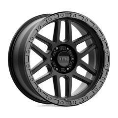 KMC 20x9 544 SATIN BLACK W/ GLOSS BLACK LIP +00mm