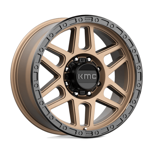 KMC 20x9 544 MATTE BRONZE W/ BLACK LIP +18mm