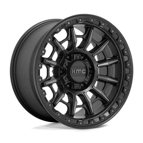 KMC 17x9 547 SATIN BLACK W/ GRAY TINT +-12mm