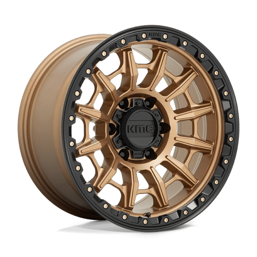 KMC 17x9 547 MATTE BRONZE W/ BLACK LIP +00mm