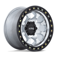 KMC 17x8 550 MACHINED W/ SATIN BLACK LIP +10mm