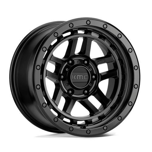 KMC 17x8 540 SATIN BLACK +18mm