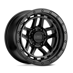 KMC 17x8 540 SATIN BLACK +18mm