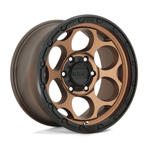 KMC 17x9 541 MATTE BRONZE W/ BLACK LIP +-12mm