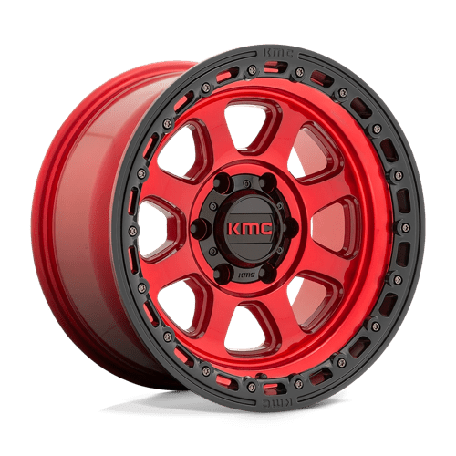 KMC 20x9 548 CANDY RED W/ BLACK LIP +00mm