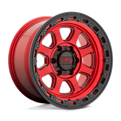 KMC 20x9 548 CANDY RED W/ BLACK LIP +00mm