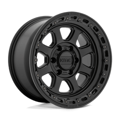 KMC 20x9 548 SATIN BLACK W/ GLOSS BLACK LIP +18mm