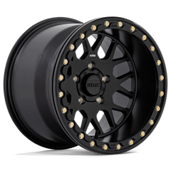 KMC Powersports 14x7 235 SATIN BLACK +10mm