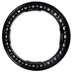 KMC 17" BL RING SLOTTED - SATIN BLACK
