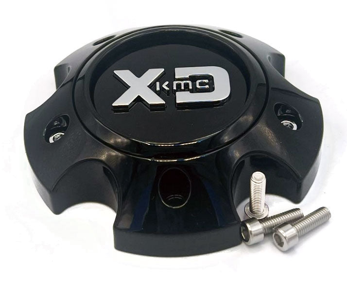 XDS 2-Piece Gloss Black Small Center Cap for 5 Lug Pattern