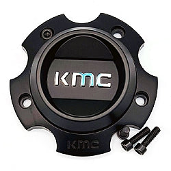 KMC Cap Bolt-On (Satin Black/Chrome/Black) - 5X5
