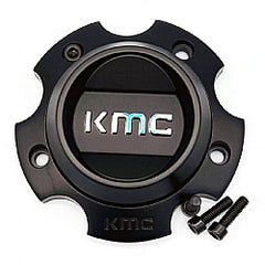 KMC Cap Bolt-On (Satin Black/Chrome/Black) - 5X5