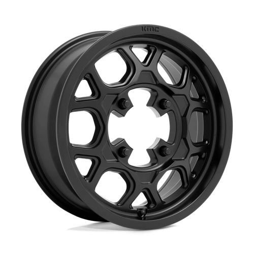 KMC Powersports 15x6 133 SATIN BLACK +38mm